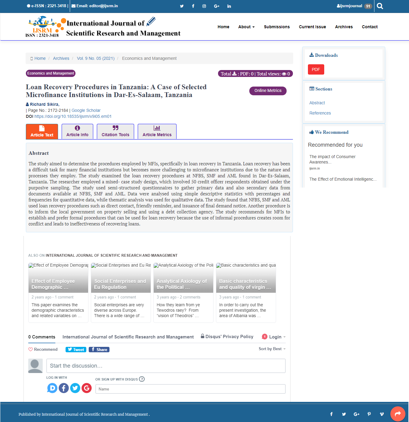 Vol 9 No 05 2021 International Journal Of Scientific Research And 